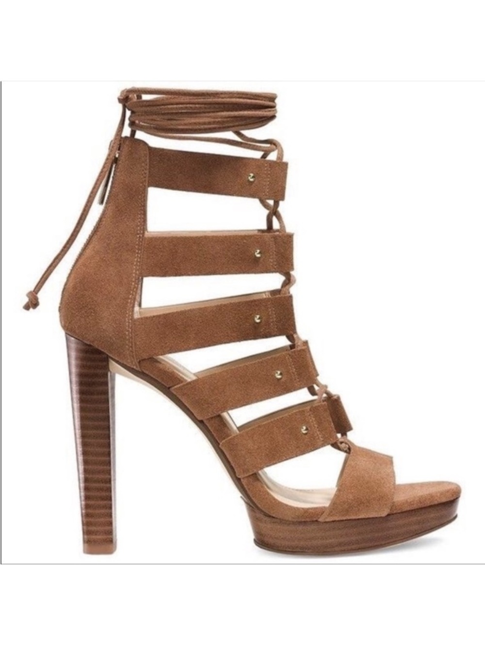 Sofia platform suede heels